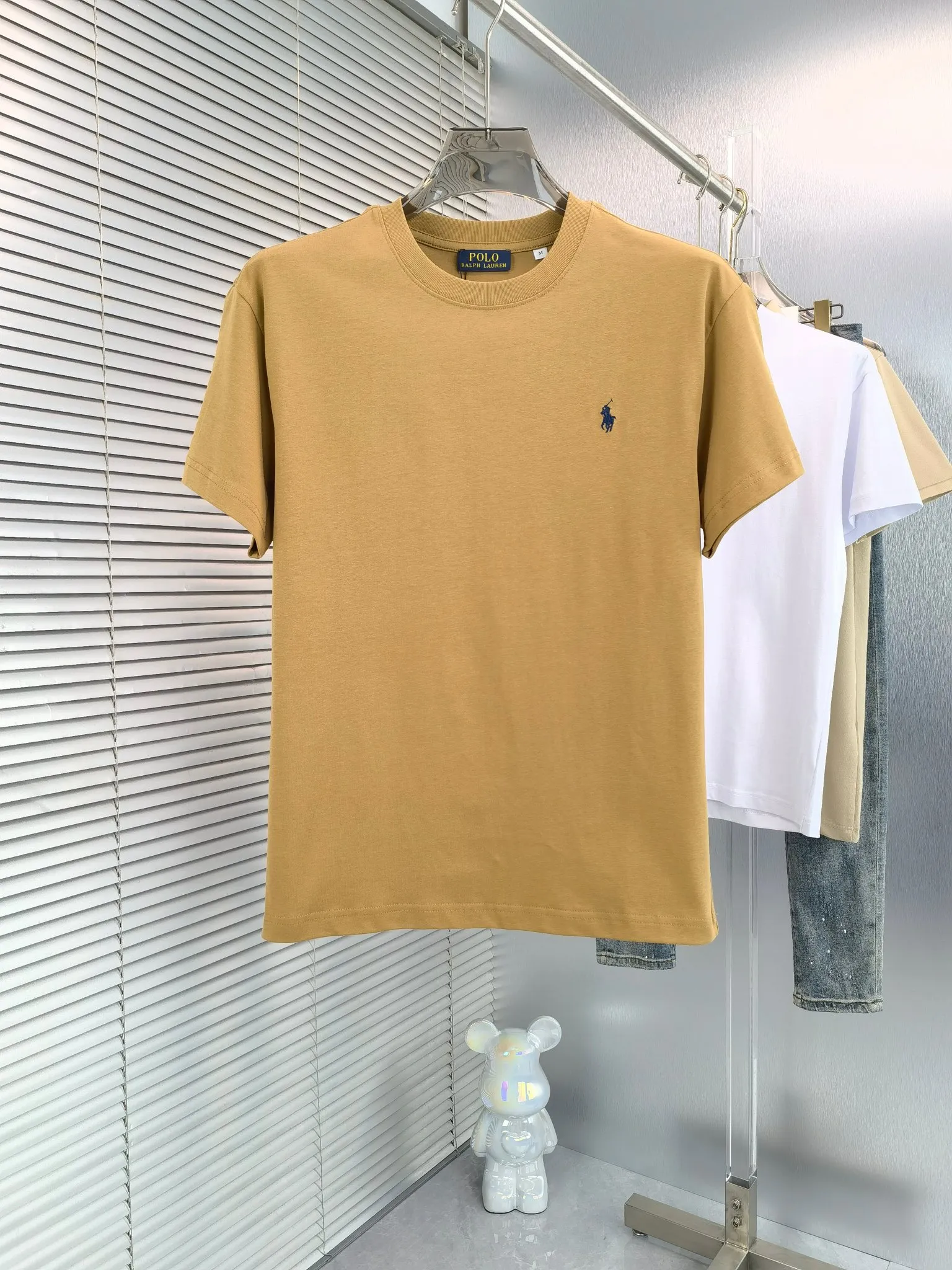 P180 🔥 Ralph Lauren Polo (available all year round) short-sleeved T-shirt 280g Couple style, same style for men and women. Made of imported custom-dyed fabric, fashionable yet luxurious. The quality is unquestionable. The upper body effect is great💂🏿 The single product is very unique. Color: Picture color Size: M ~ 2xL